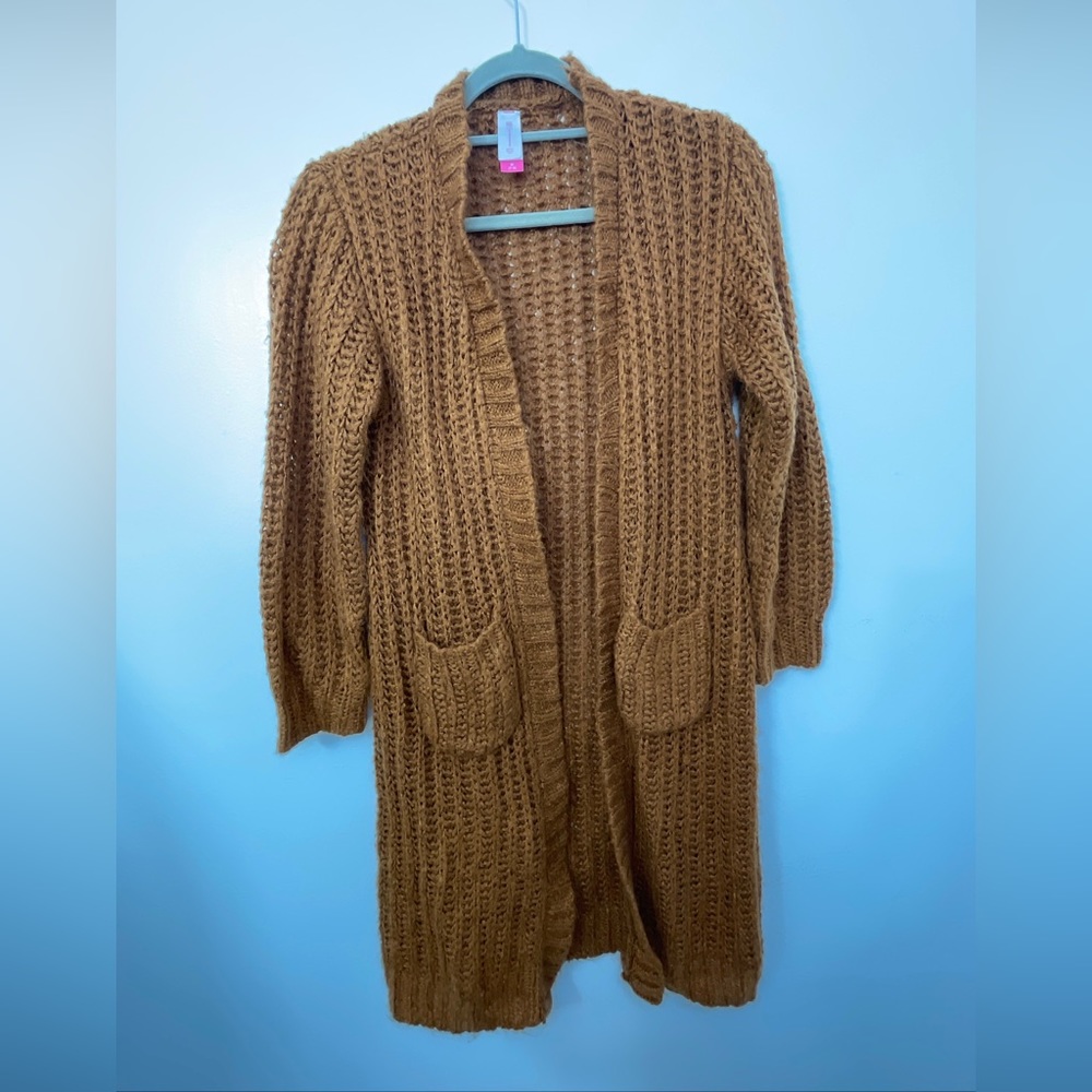 Lightly Used Women’s No Boundaries Brown Cardigan - Petite Medium (7-9)